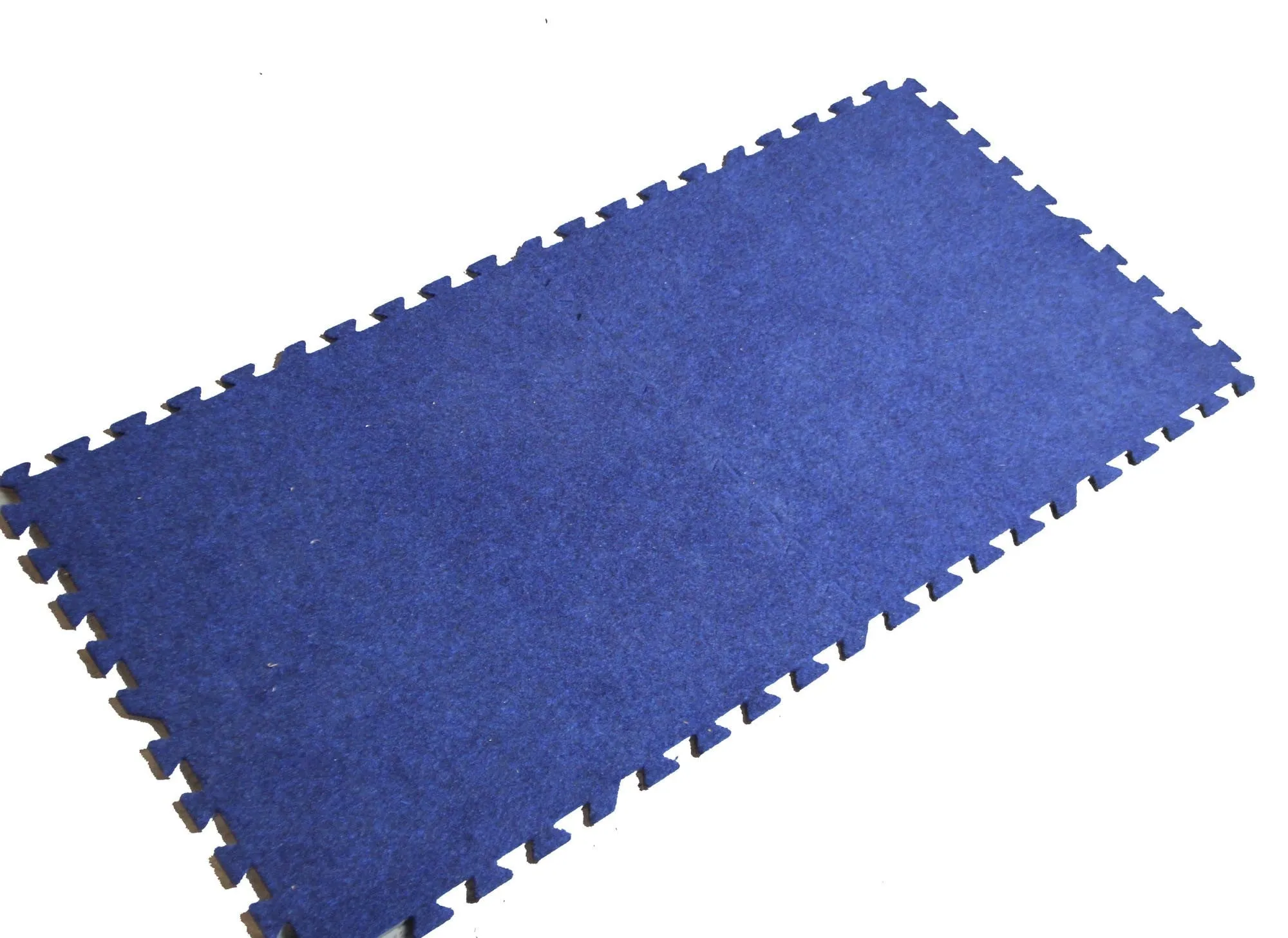 10 x 10 Blue Carpet Tile Interlocking Flooring Kit - Used