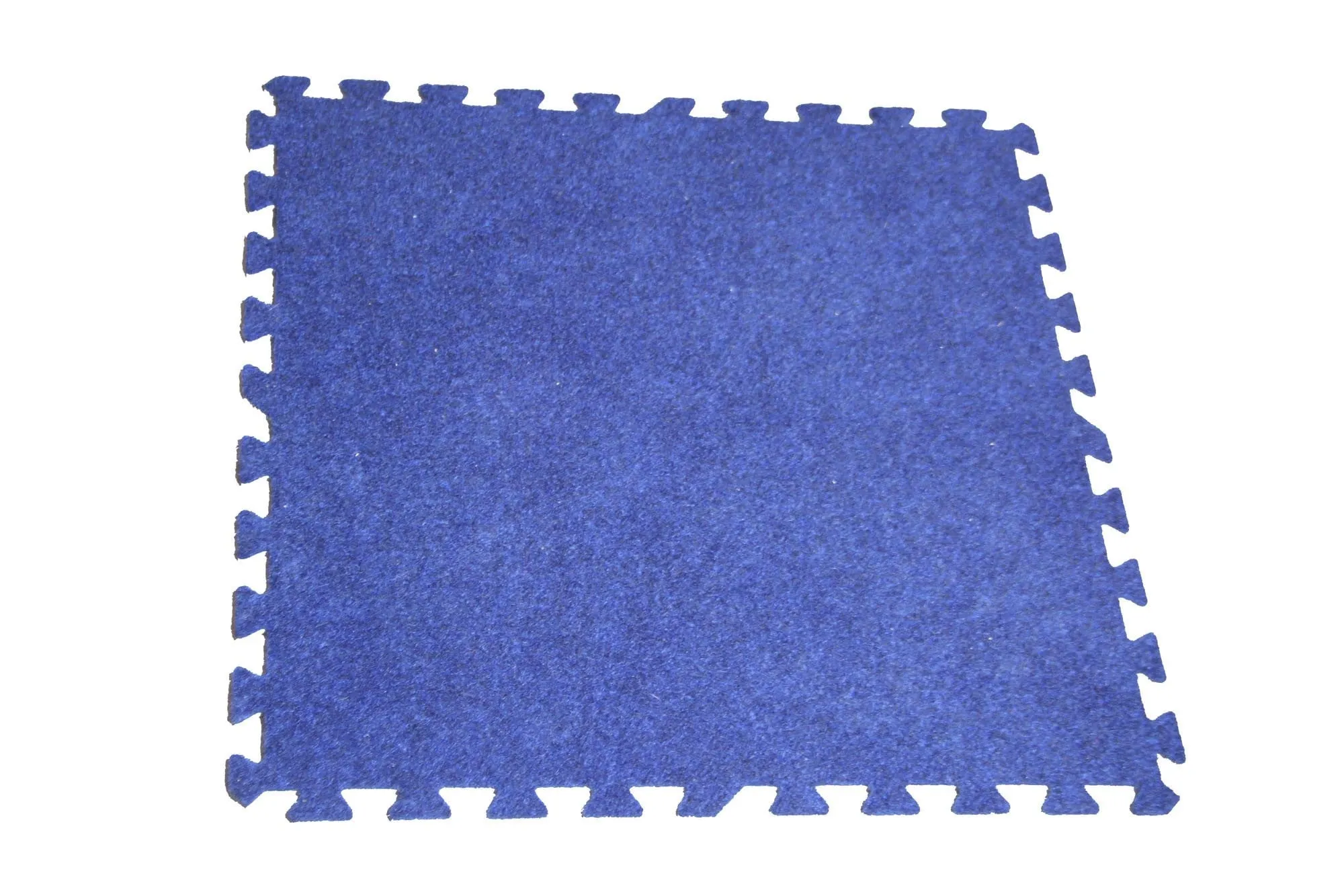 10 x 10 Blue Carpet Tile Interlocking Flooring Kit - Used