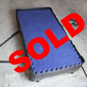 10 x 10 Blue Carpet Tile Interlocking Flooring Kit - Used
