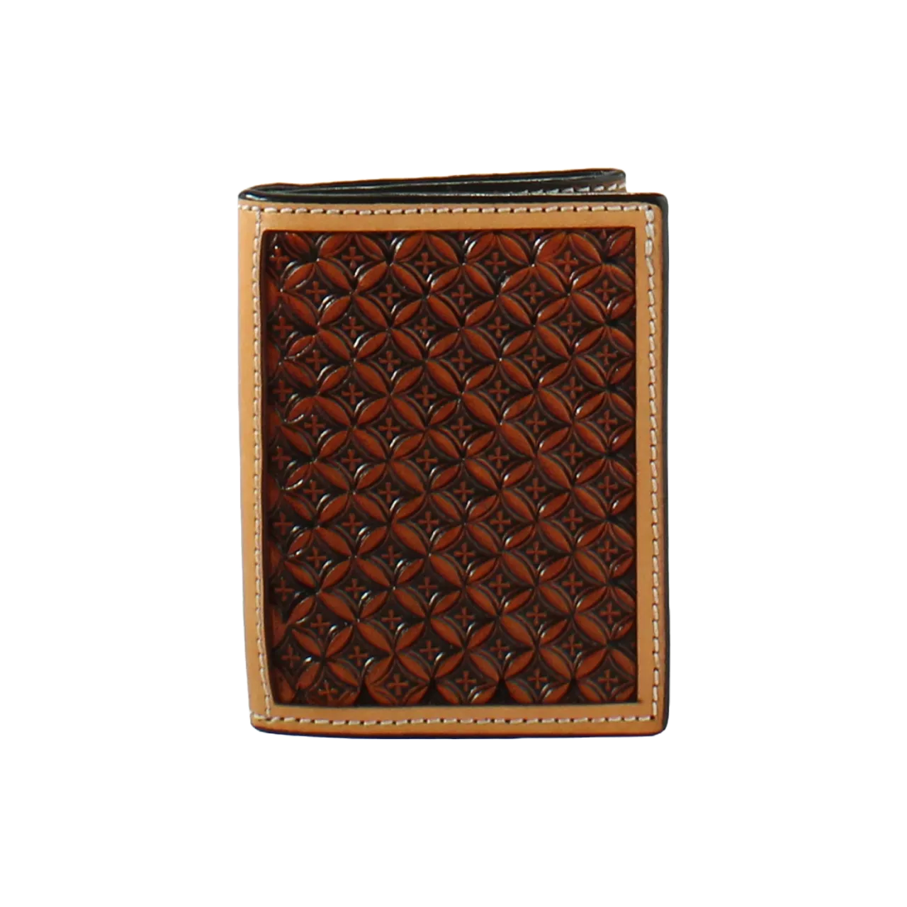 3D Belt Company Mens Cross Trifold Wallet D250006408