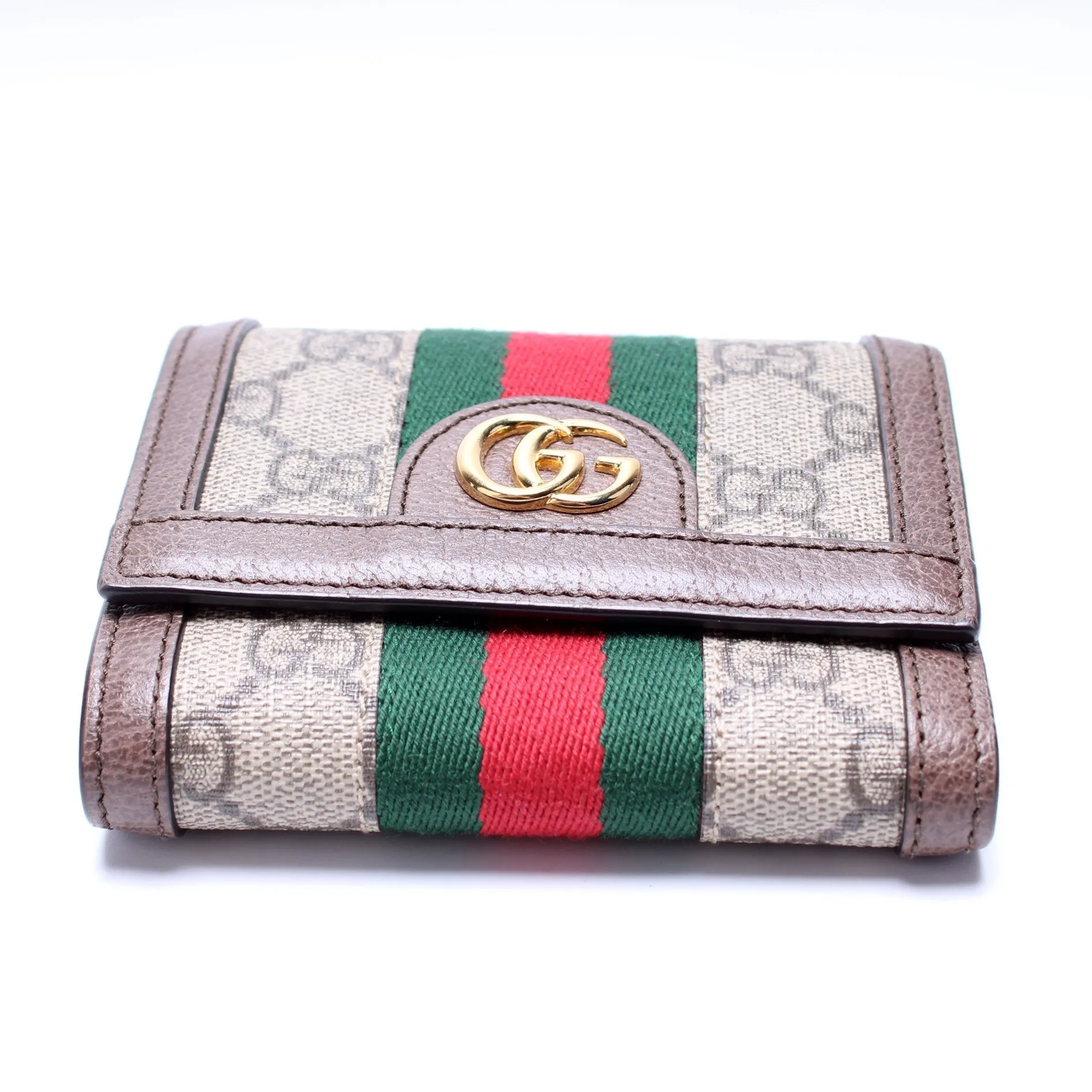 523174 Ophidia Gucci Supreme Web Trifold Wallet