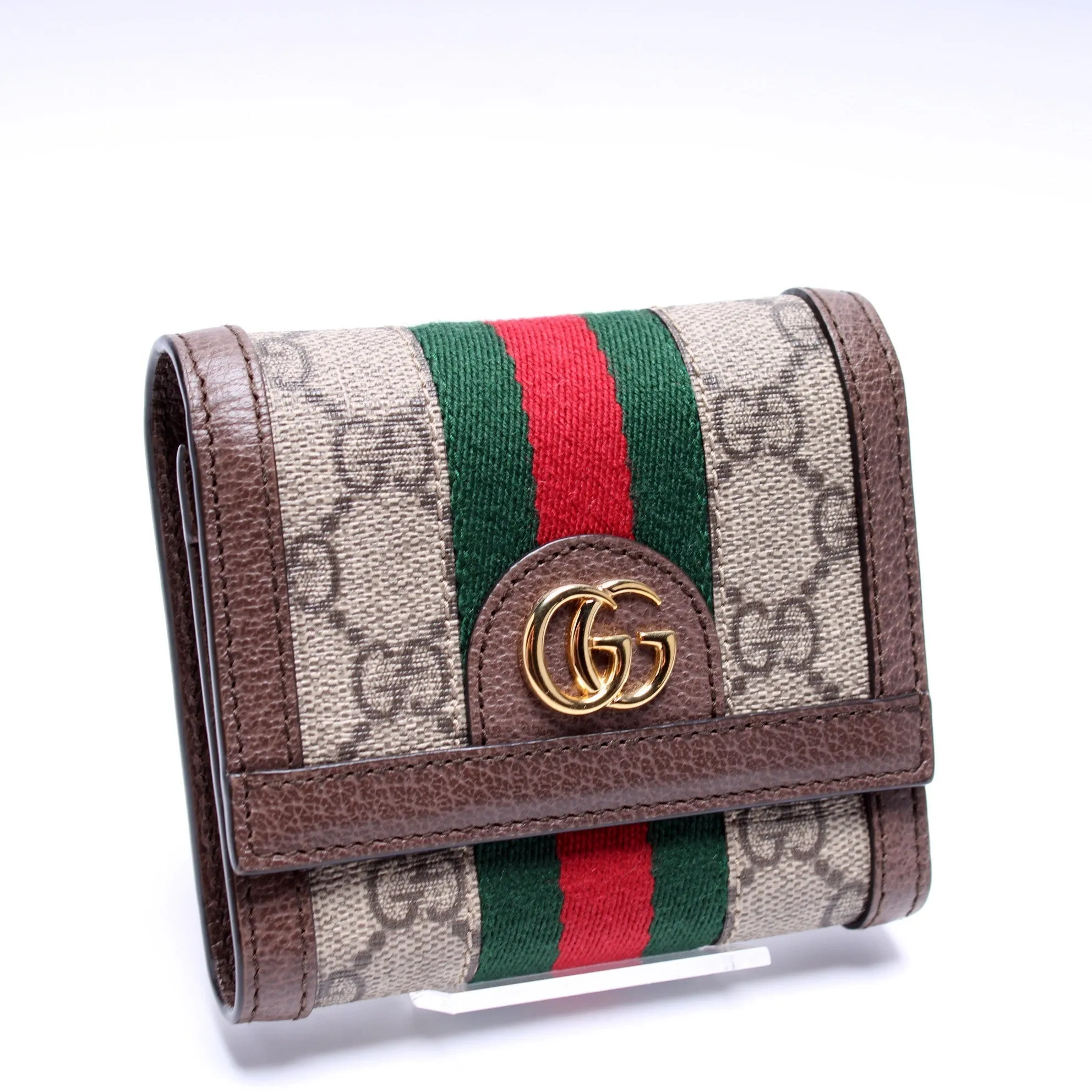 523174 Ophidia Gucci Supreme Web Trifold Wallet