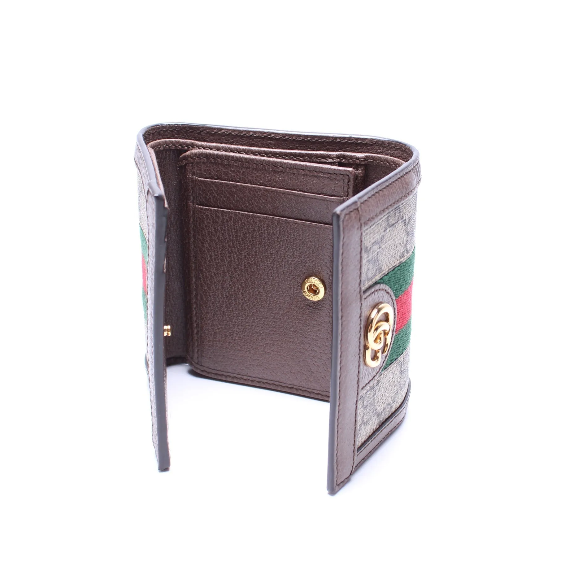 523174 Ophidia Gucci Supreme Web Trifold Wallet