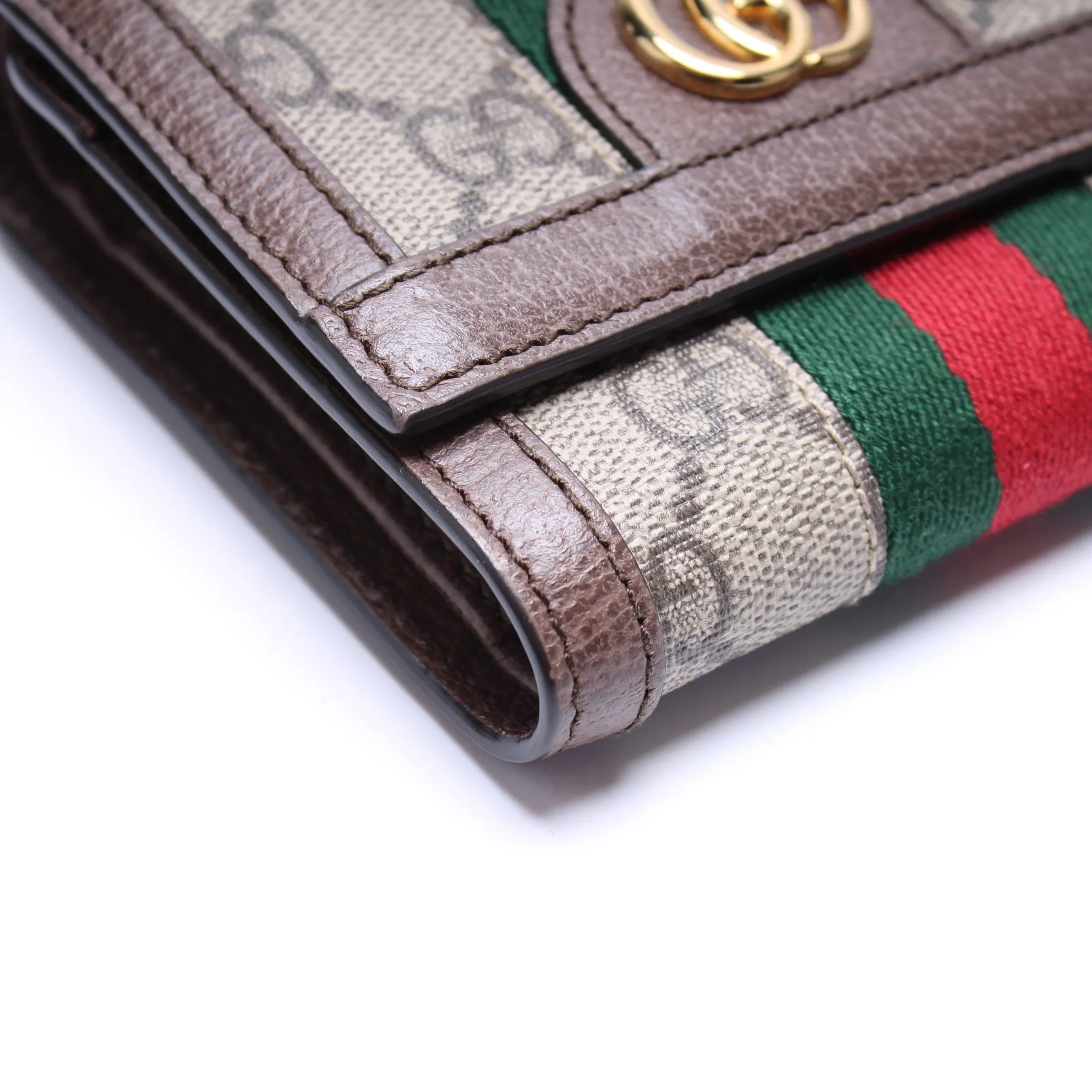523174 Ophidia Gucci Supreme Web Trifold Wallet