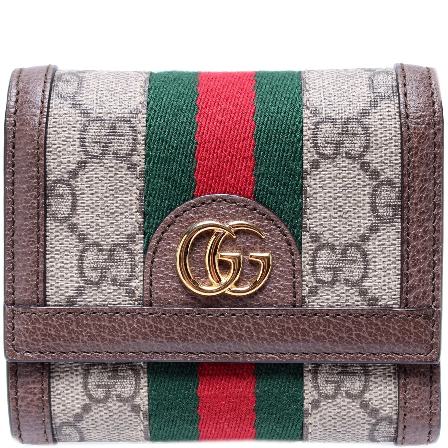 523174 Ophidia Gucci Supreme Web Trifold Wallet