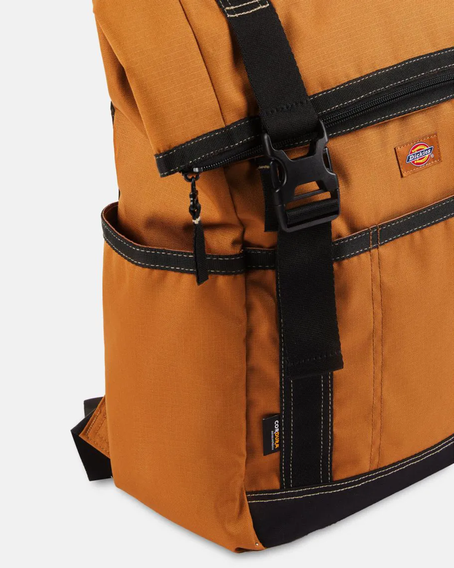 Ashville Roll Top Backpack in Brown Duck