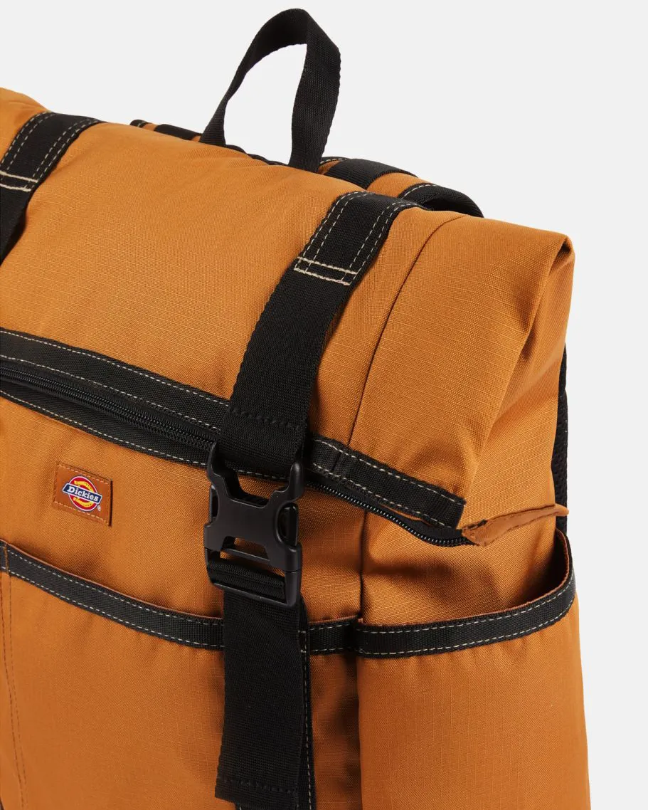 Ashville Roll Top Backpack in Brown Duck
