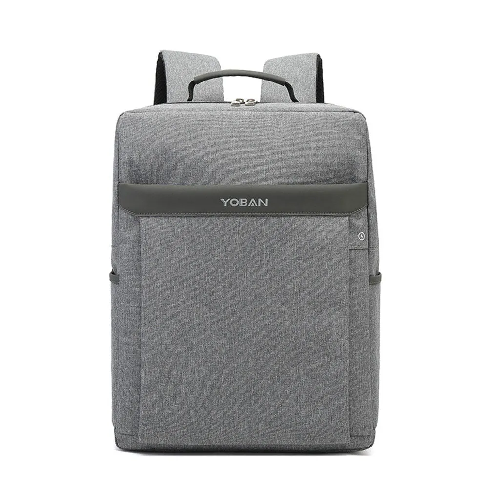 Black/Grey Business Laptop Backpack Handbag Large Capacity Waterproof Bag for School Travelling Working