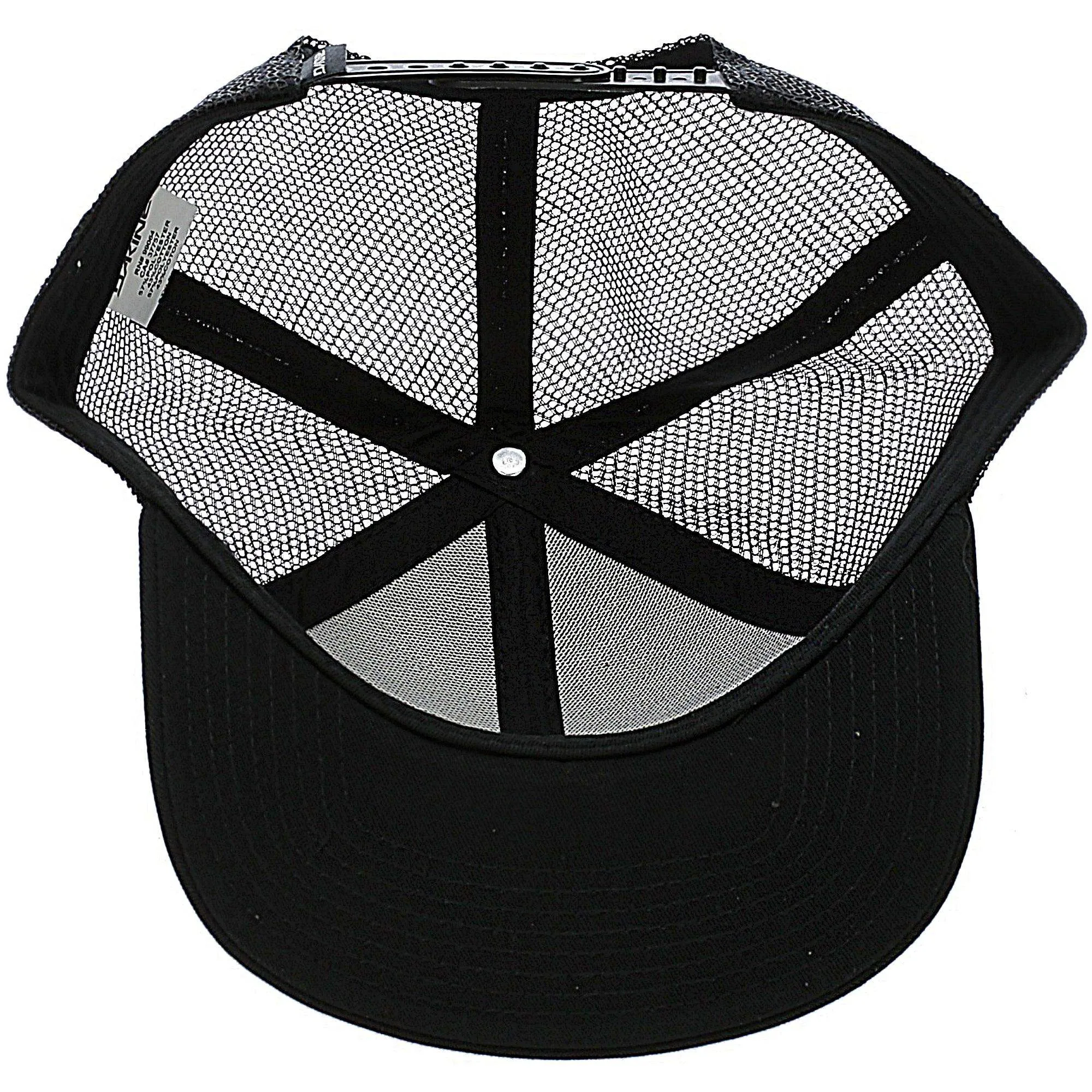 Dakine Peak to Peak Trucker Hat Adjustable Snap Back W/ Woven Flag Label