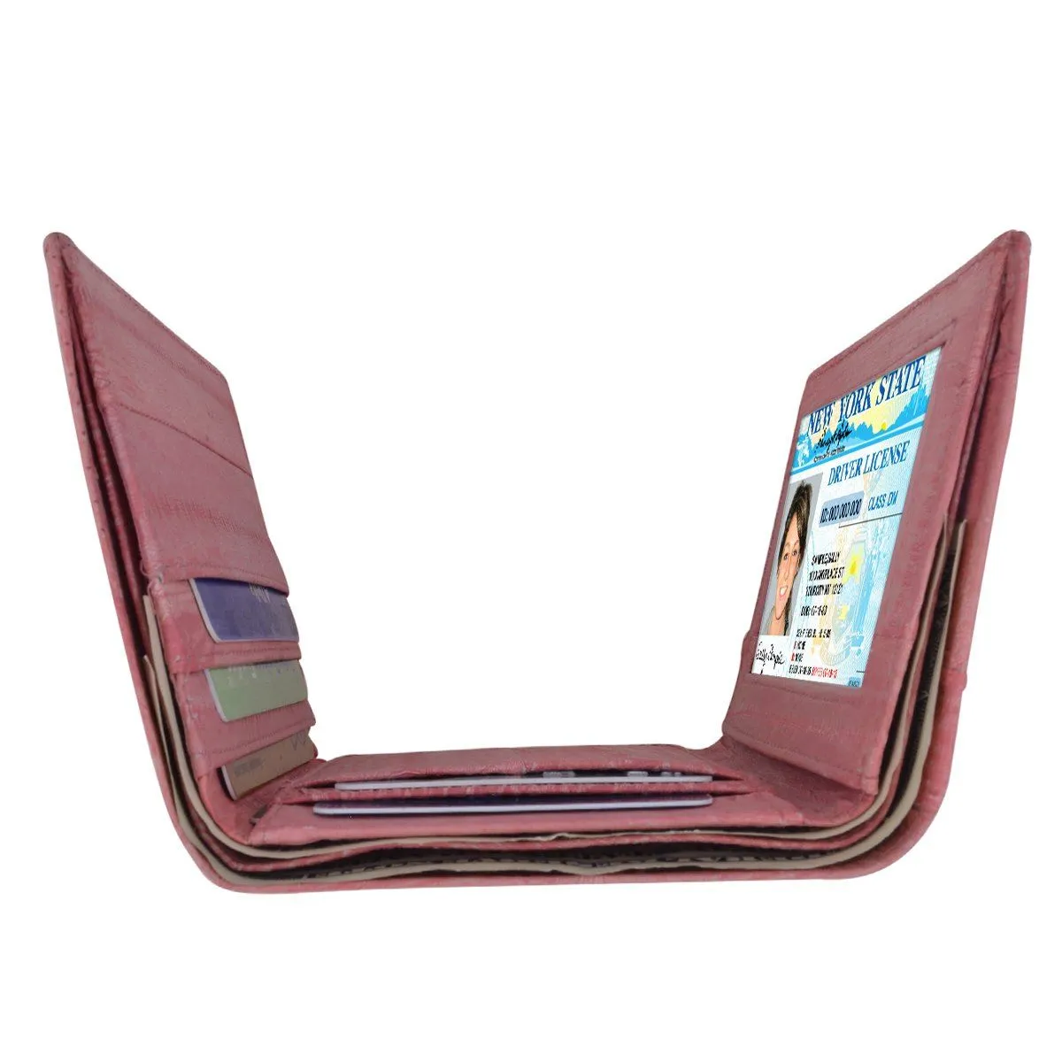 Eel Skin Trifold Wallet