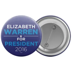 Elizabeth Warren 2016 Button