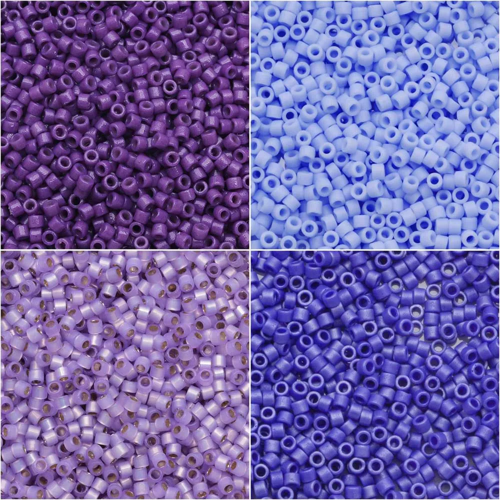 Exclusive Beadaholique Designer Palette, Miyuki Delica Seed Bead Mix, 11/0, Provence, 4 Color Set
