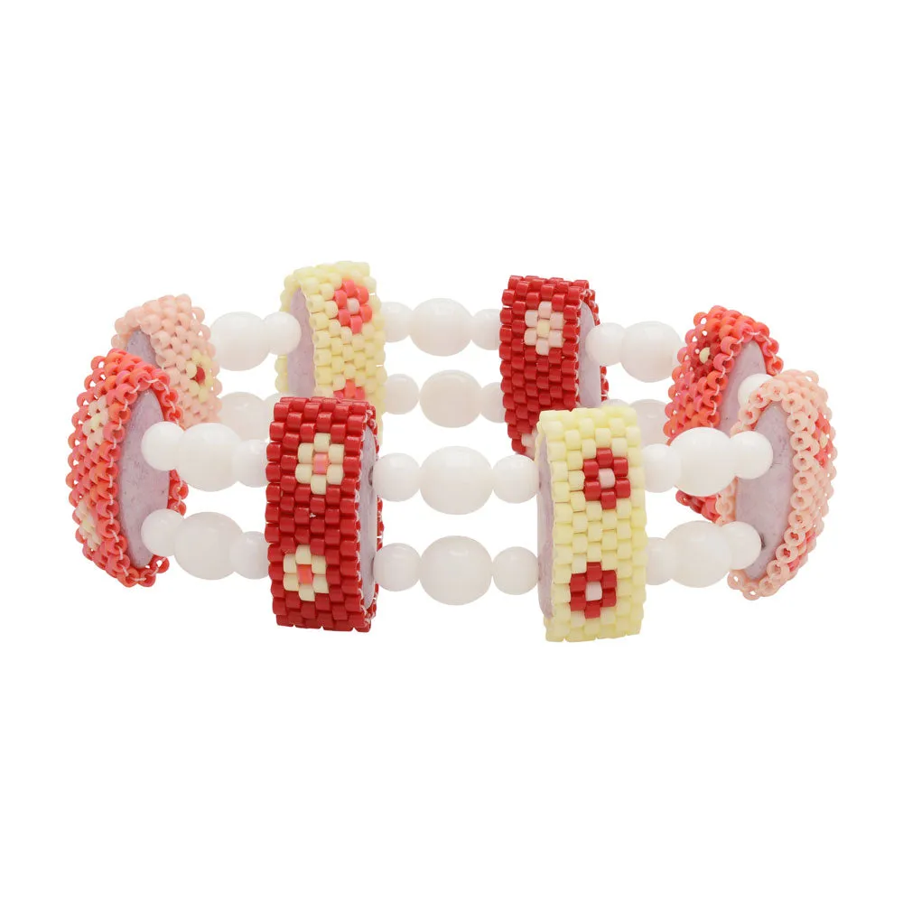 Exclusive Beadaholique Designer Palette, Miyuki Delica Seed Bead Mix, 11/0, Rose Garden (30 Grams)