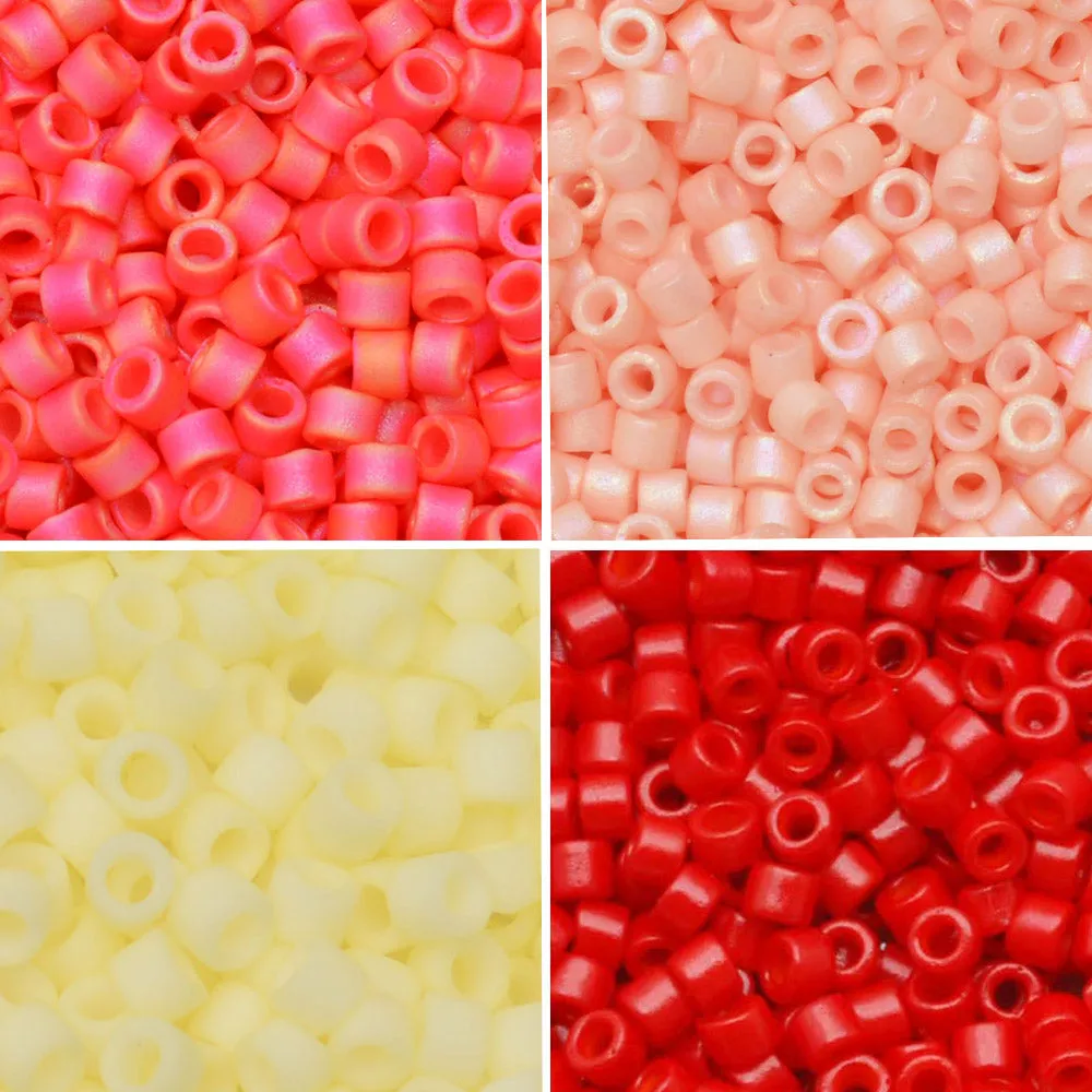 Exclusive Beadaholique Designer Palette, Miyuki Delica Seed Bead Mix, 11/0, Rose Garden (30 Grams)