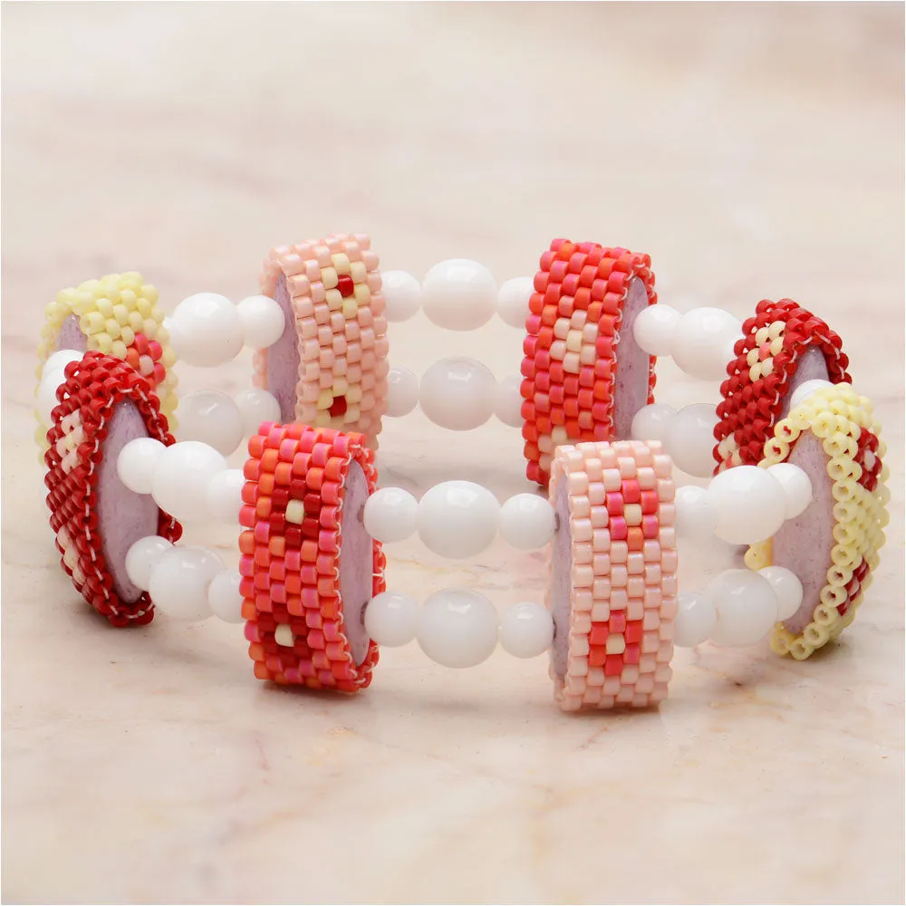Exclusive Beadaholique Designer Palette, Miyuki Delica Seed Bead Mix, 11/0, Rose Garden (30 Grams)