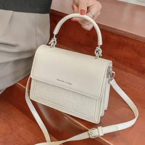 Fashion Stone grain Women Shoulder Bags Designer Luxury Pu Leatehr Flap Crossbody Bag Small Famale totes ladies Handbag white