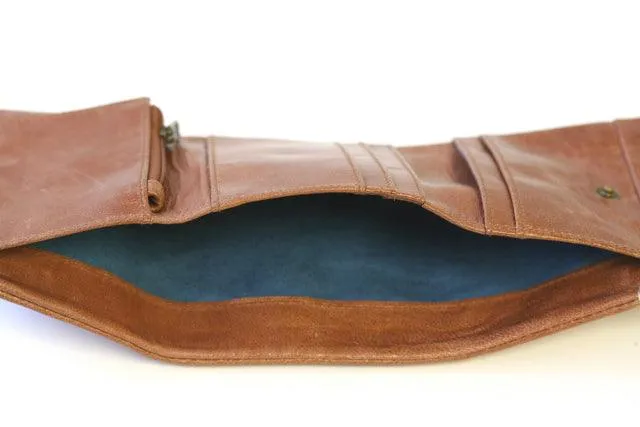 fold wallet - antique tan