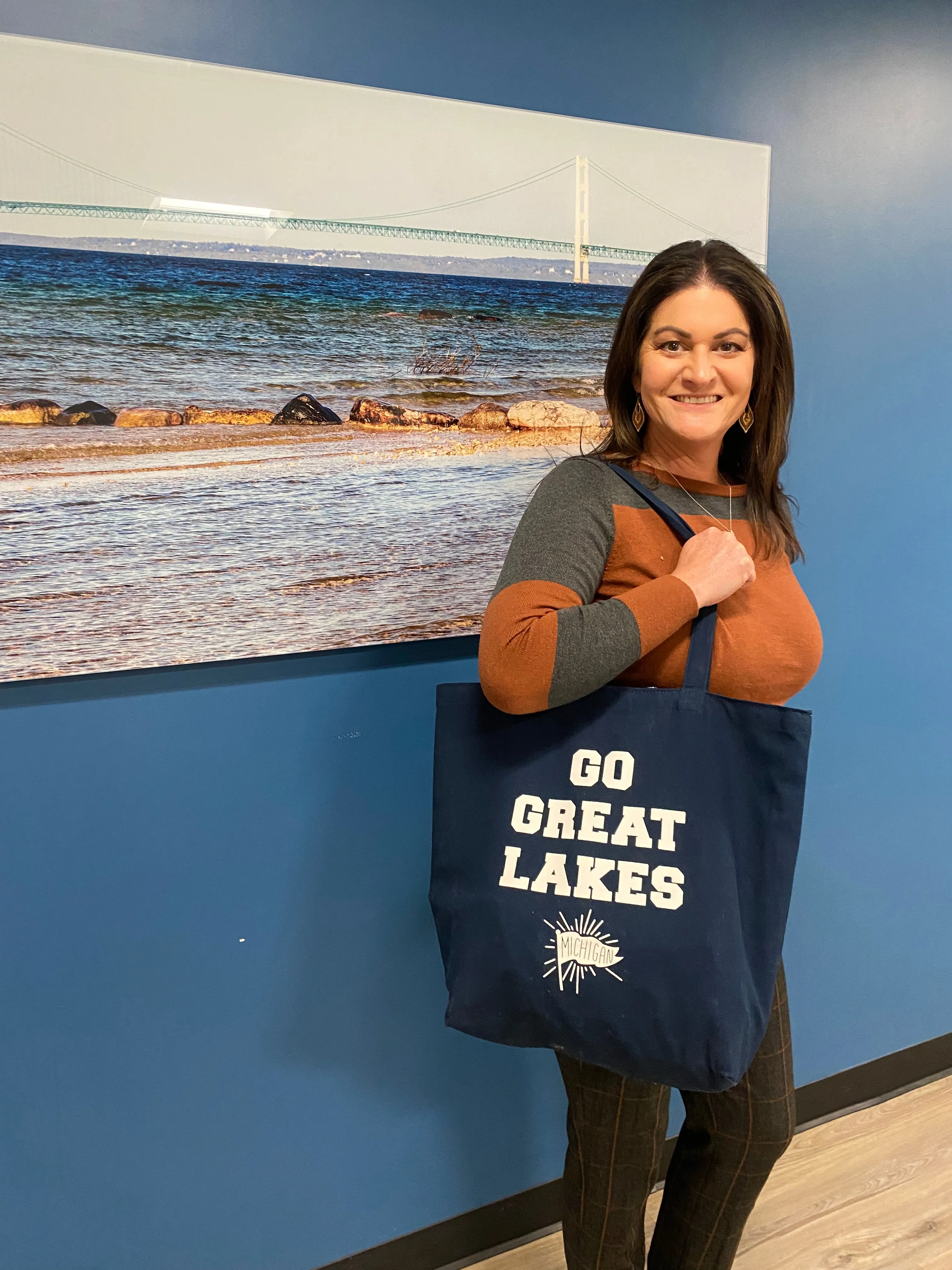 GO GREAT LAKES Reversible Tote Bag