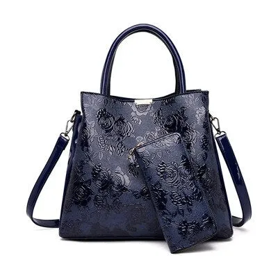 Hot Brand Luxury Handbags Women Bags Designer Rose Print Tote Bag Fashion Crossbody Bags For Women Travel Handbag Bolsa Feminina