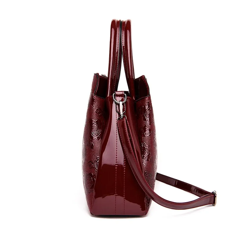 Hot Brand Luxury Handbags Women Bags Designer Rose Print Tote Bag Fashion Crossbody Bags For Women Travel Handbag Bolsa Feminina