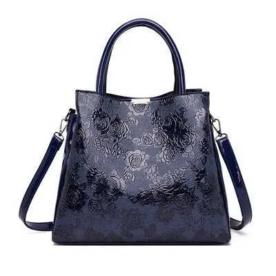 Hot Brand Luxury Handbags Women Bags Designer Rose Print Tote Bag Fashion Crossbody Bags For Women Travel Handbag Bolsa Feminina