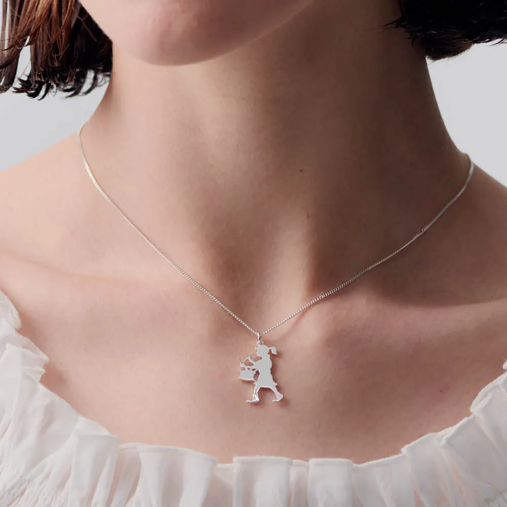 Karen Walker Drummer Girl Necklace - Sterling Silver