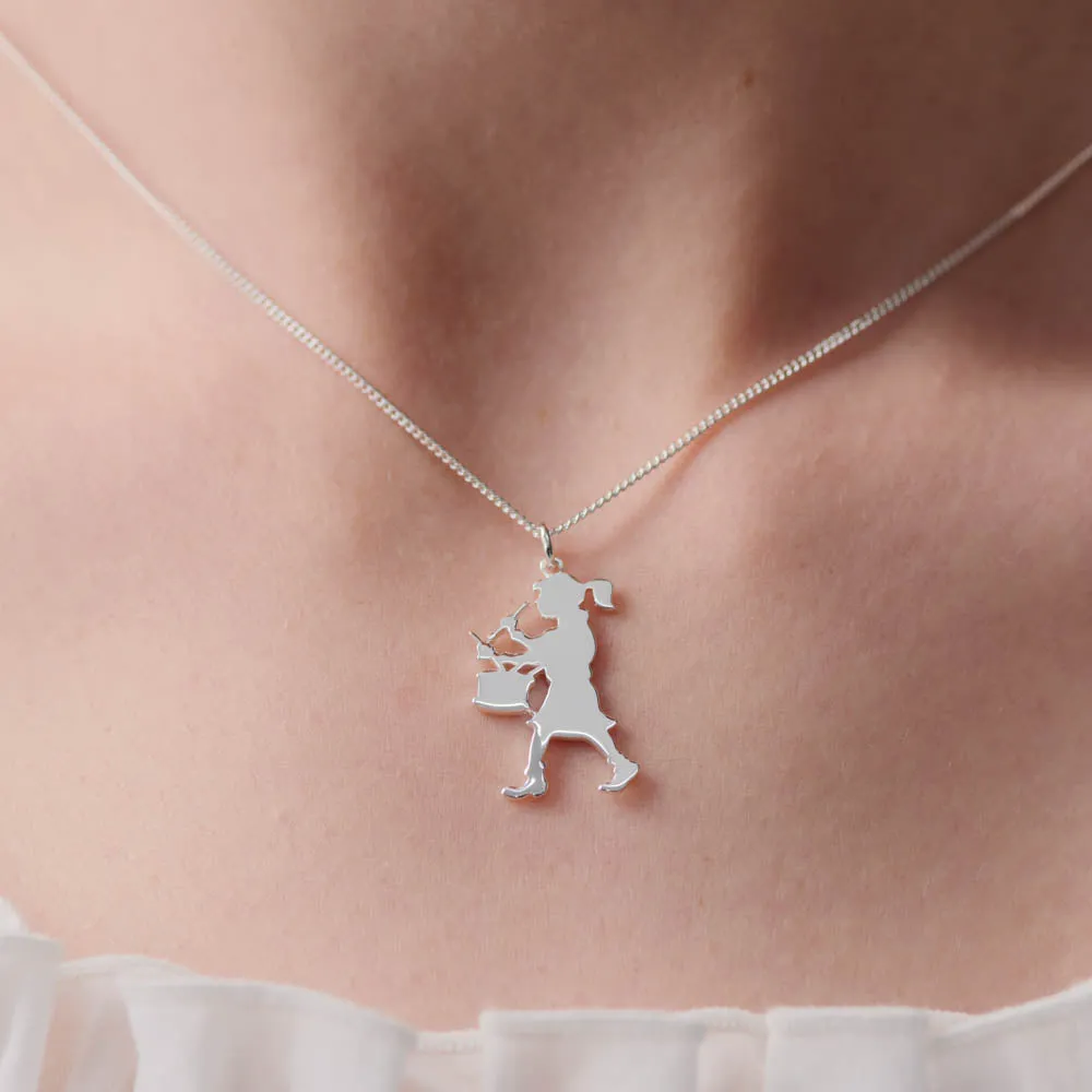 Karen Walker Drummer Girl Necklace - Sterling Silver