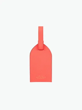 Luggage Tag Bright Coral