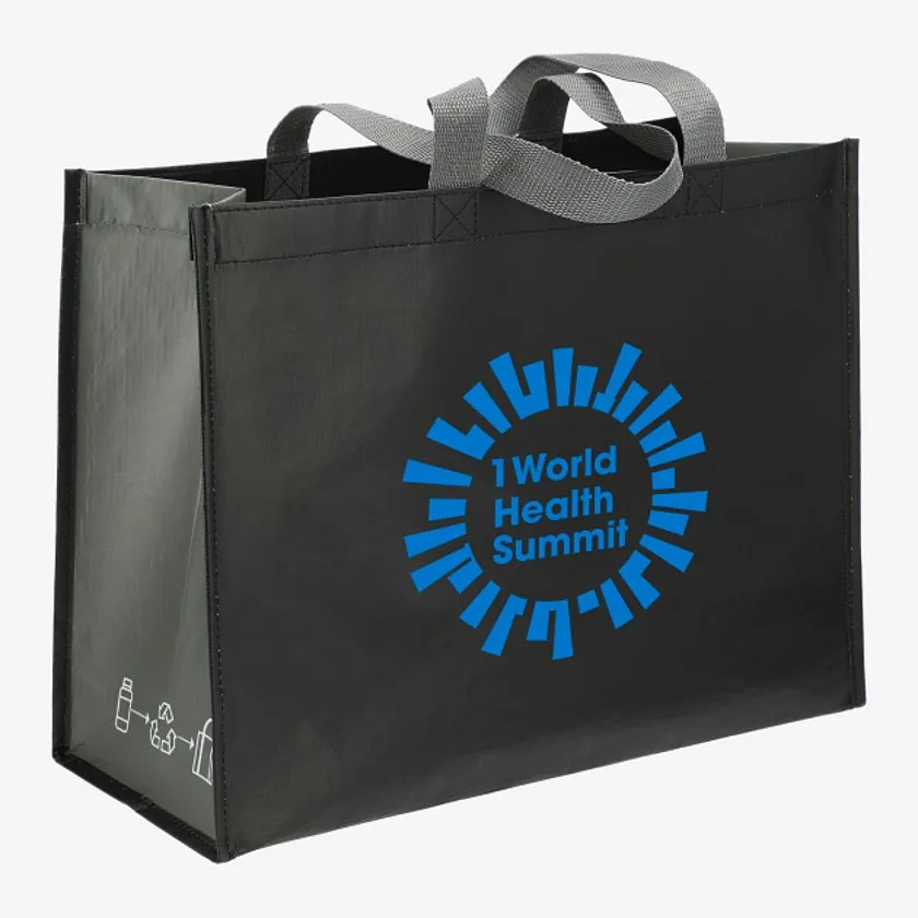 Recycled PET Laminated Matte Shopper Tote