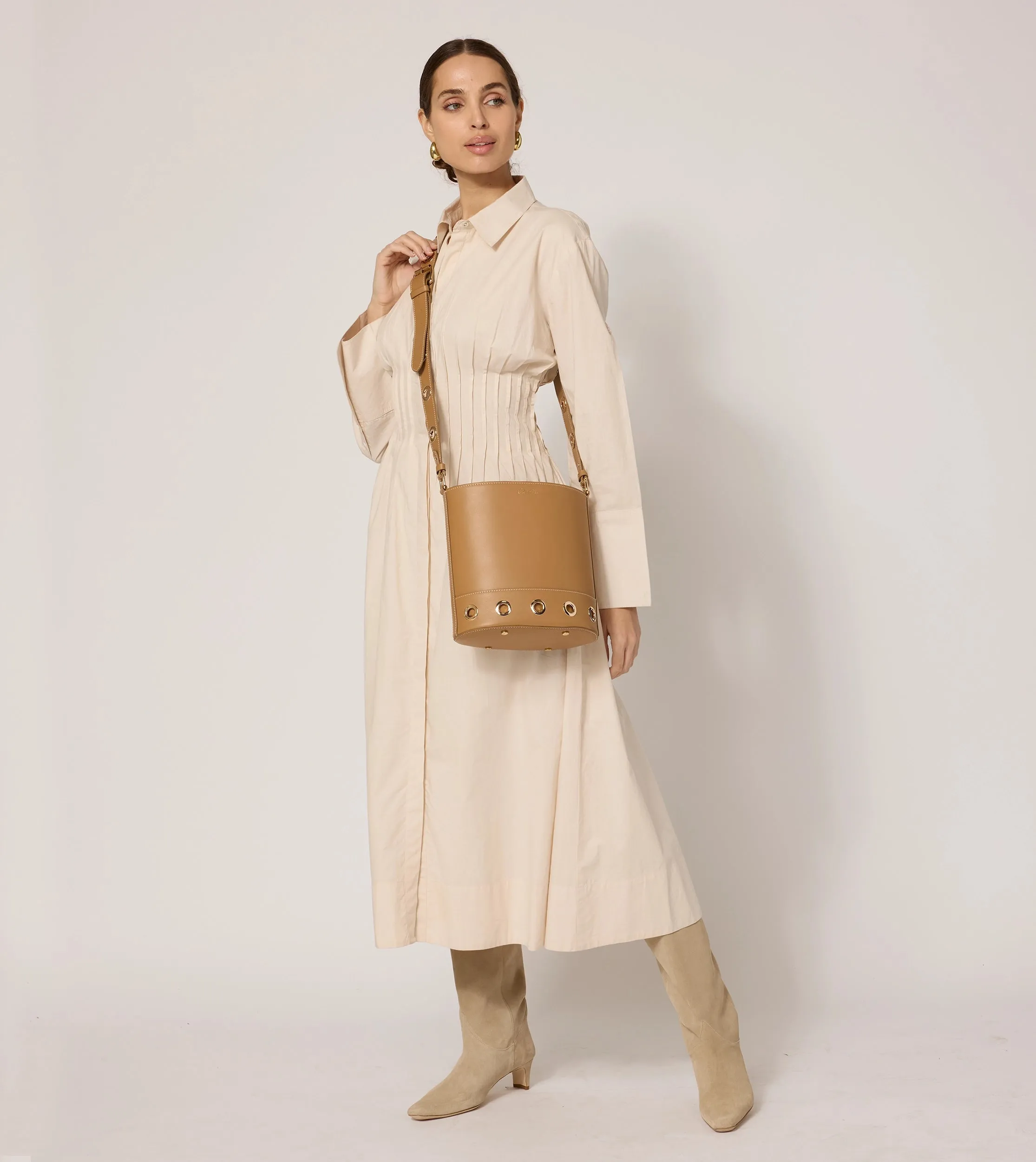 Rochelle Bucket Bag | Caramel
