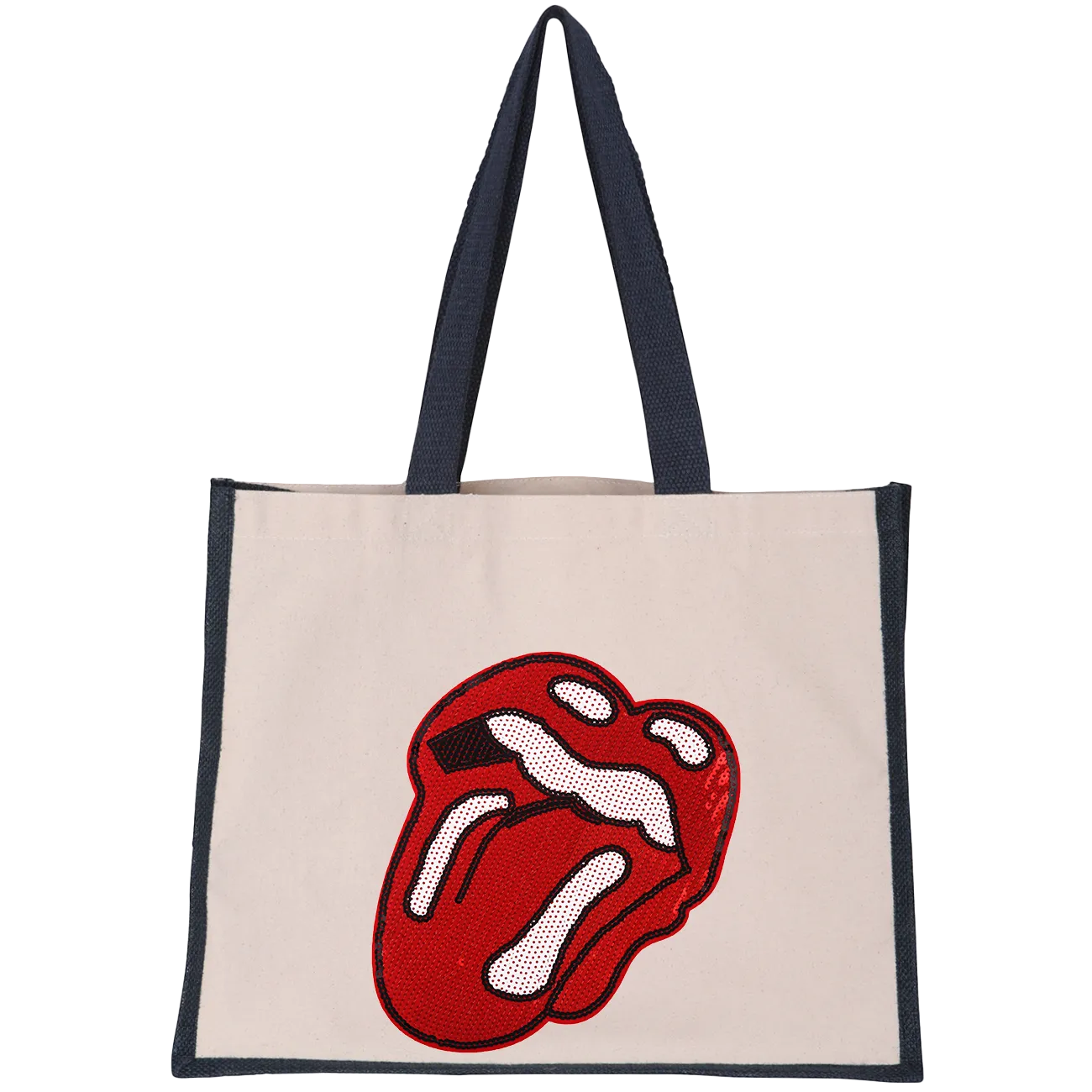 Rock'n'Roll Lips Midi Tote Bag
