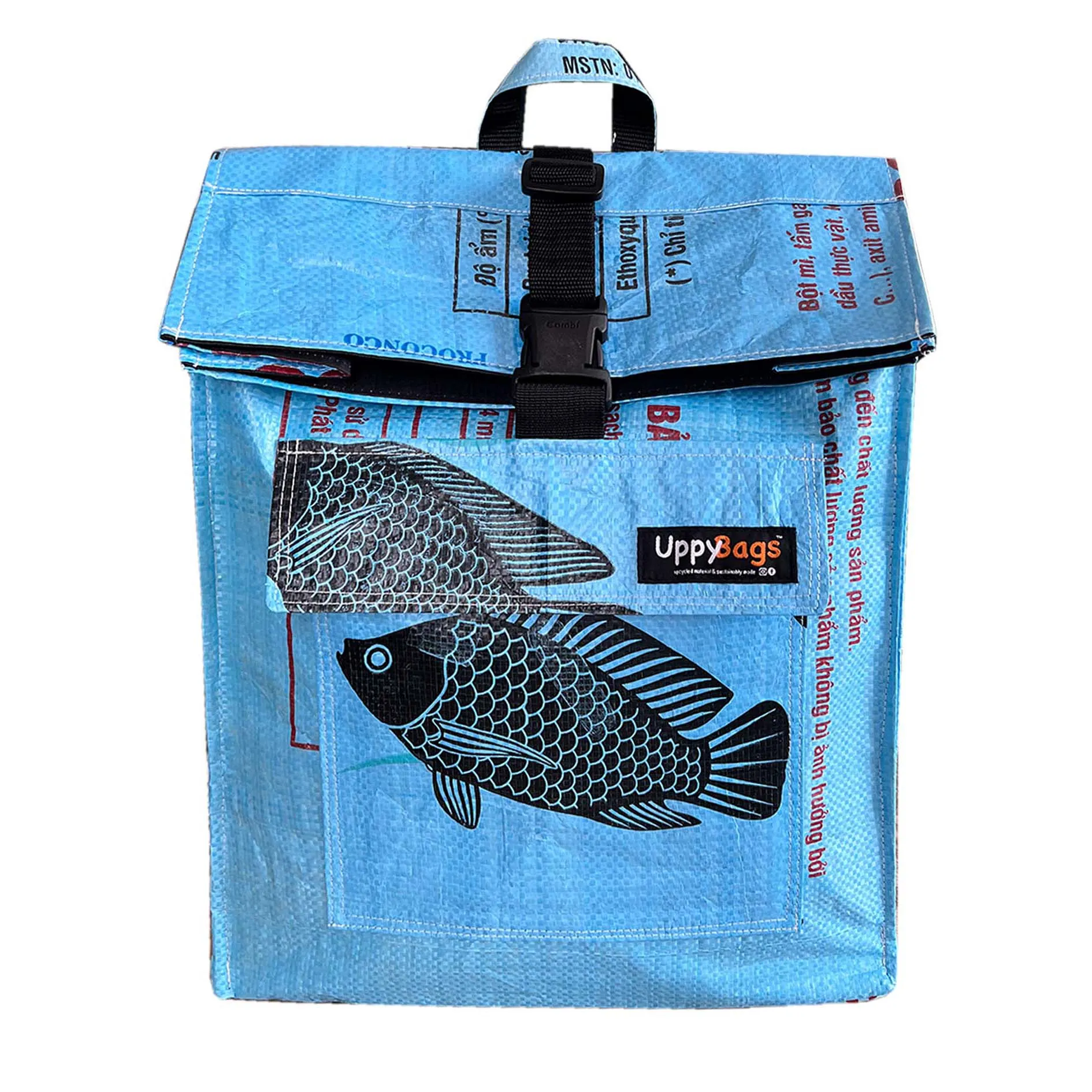 Roll-top backpack rucksack cobra print