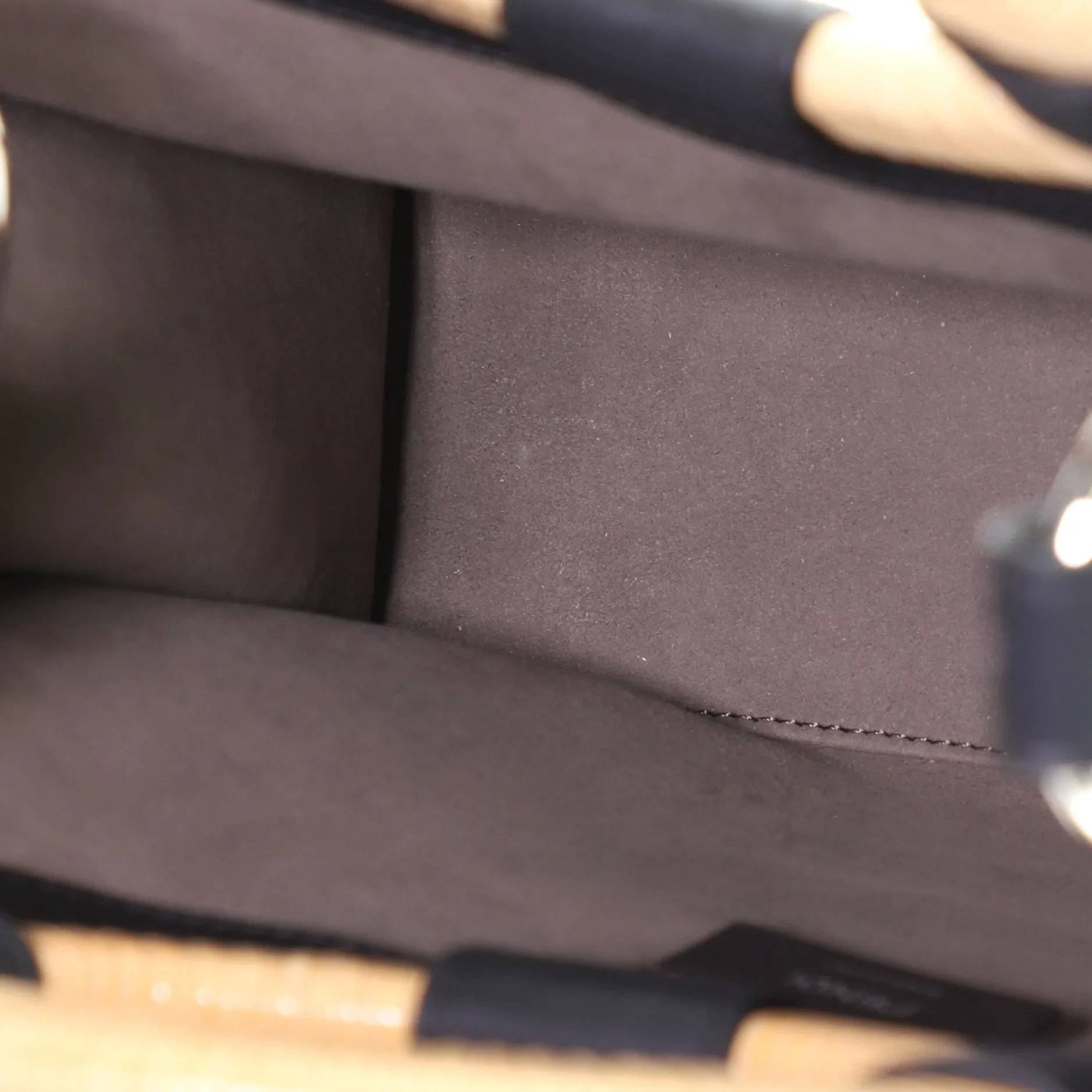 Runaway Tote Logo Embossed Leather Small