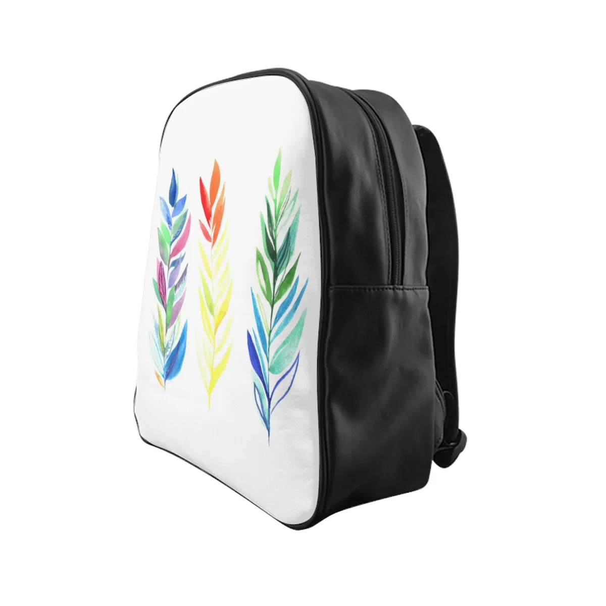School Backpack Three Colorful Branches