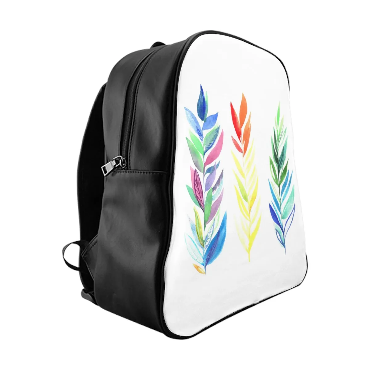 School Backpack Three Colorful Branches
