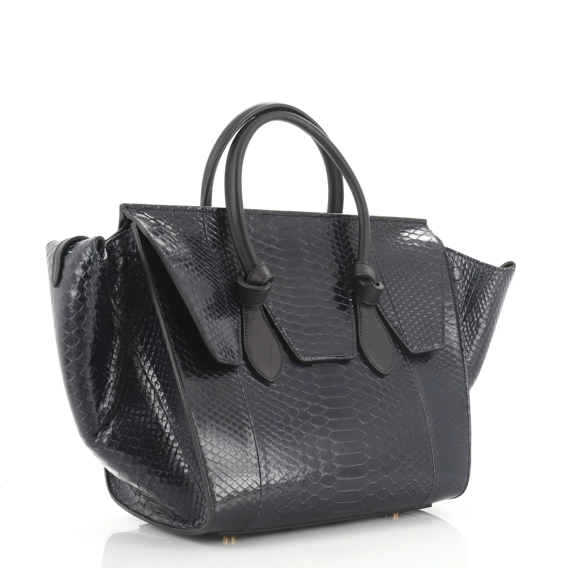 Tie Knot Tote Python Small