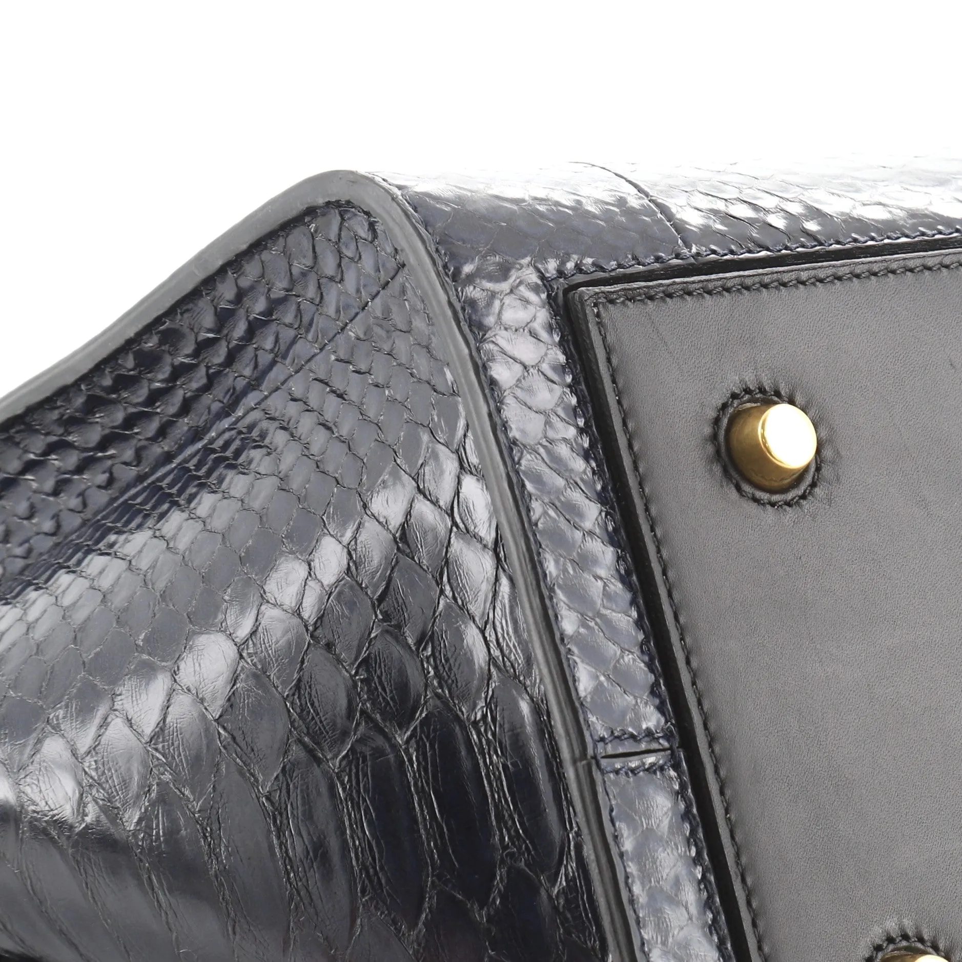 Tie Knot Tote Python Small