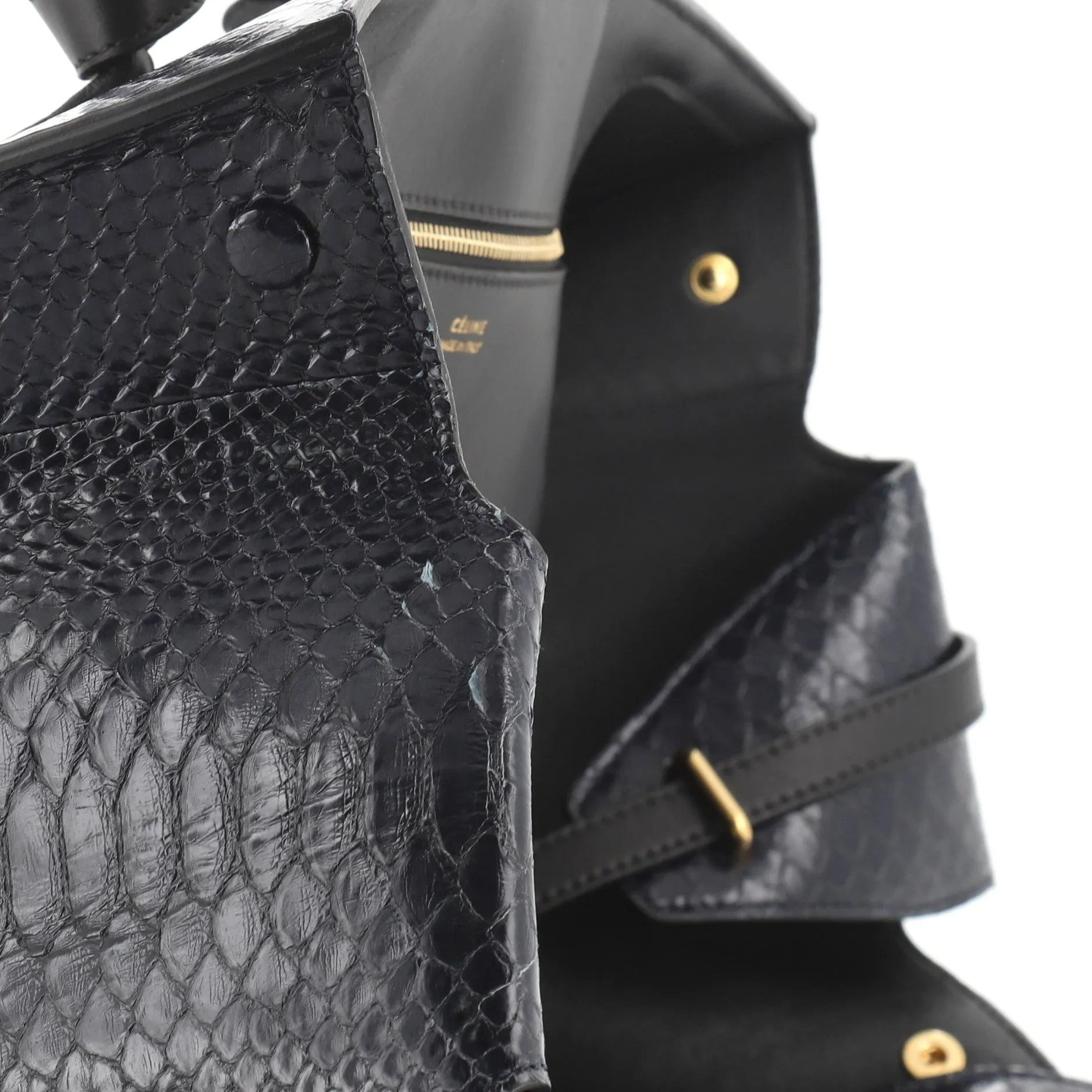 Tie Knot Tote Python Small