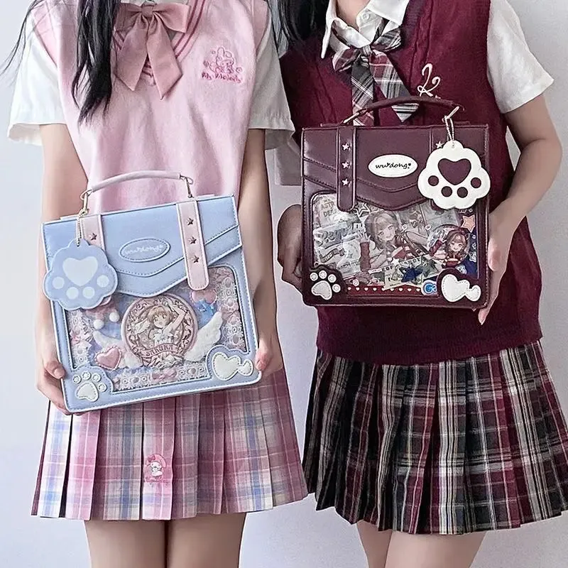 Uakiss Cute Backpacks for Women Small College Style Jk Japanese Fashion Casual Backpacks Kawaii New Female Elegant Aesthetic Bags